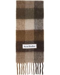 Acne Studios - Mohair Checked Scarf - Lyst
