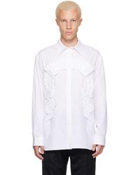 Simone Rocha - Ruffle Horseshoe Easy Shirt - Lyst