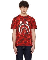 A Bathing Ape - Color Camo Shark T-Shirt - Lyst