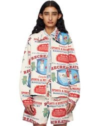 【関税込み】Bode オフホワイト Beaded Player ジャケット BODE】BEADED PLAYER JACKET (ジャケット/アウター / その他