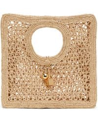 Jacquemus - ベージュ La Croisière 'The Spiaggia Small Square' トートバッグ - Lyst