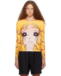 Pushbutton - T-shirt à manches longues crying girl jaune exclusif à ssense - Lyst