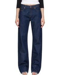 CASABLANCA - Selvedge Embroidered Laurel Jeans - Lyst