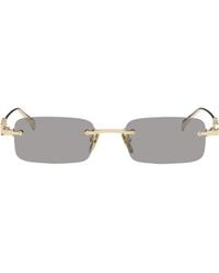 Gucci - Rectangular Frame Sunglasses - Lyst