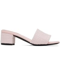 Givenchy - Pink 4g Mule Sandals - Lyst