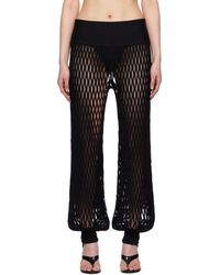 Alaïa - Macramé Knit Trousers - Lyst