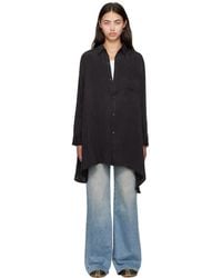 R13 - Draped Front Shirt - Lyst