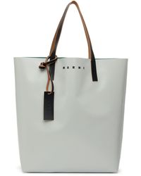 Marni Pvc Tote Bag With Logo in Black for Men | Lyst