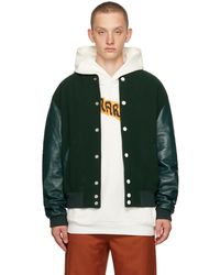 Marni - Green Embroidered Bomber Jacket - Lyst