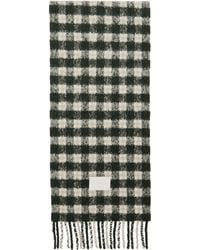 Acne Studios - Checked Logo Scarf - Lyst