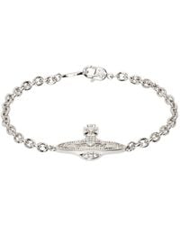 Vivienne Westwood - Silver Mini Bas Relief Bracelet - Lyst