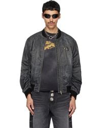 THUG CLUB - Jamong Two Tone Washed Ma-1 Bomber Jacket - Lyst