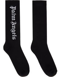 Palm Angels - Black Classic Logo Socks - Lyst