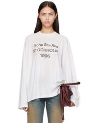 Acne Studios - Off- Logo Relaxed-Fit T-Shirt - Lyst