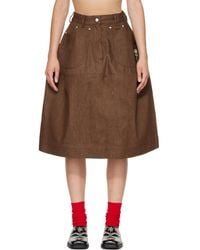 Simone Rocha - Embellished Utility Hip Bustle Midi Skirt - Lyst