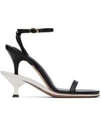 Jacquemus - Black & White Les Sculptures 'les Doubles Sandales' Heeled Sandals - Lyst