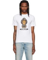 A Bathing Ape - Color Camo 'Milo Shark' Fzh T-Shirt - Lyst