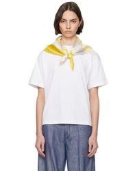 Bottega Veneta - Pima Cotton Scarf T-Shirt - Lyst