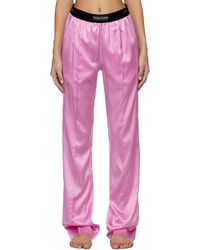Tom Ford - Pantalon de pyjama rose à taille élastique - Lyst