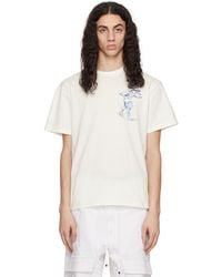 JW Anderson - Off-white Placed Print T-shirt - Lyst