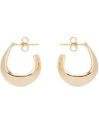Lemaire - Curved Mini Drop Earrings - Lyst