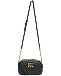 black gg marmont cellarius wallet bag