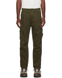 C.P. Company - C.p. Company Green Garment-dyed Cargo Pants - Lyst