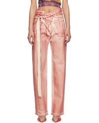 OTTOLINGER - Ssense Exclusive Red Jeans - Lyst