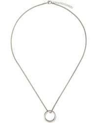 - Save 26% Womens Necklaces MM6 by Maison Martin Margiela Necklaces White MM6 by Maison Martin Margiela Necklace With Ring Pendant in Silver 