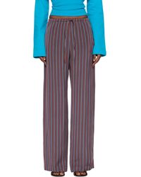 Dries Van Noten - Burgundy Puvis Straight Leg Casual Trousers - Lyst