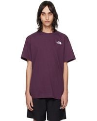The North Face - Purple Evolution T-shirt - Lyst