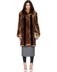 ShuShu/Tong - Faux-Fur Long Coat - Lyst