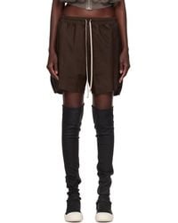 Rick Owens - Tower Boxers Leather Shorts - Lyst