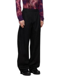 Kiko Kostadinov Klees Embroidery Trousers in Black for Men | Lyst