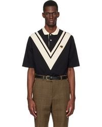 Valentino - Off- Inlaid V Panther Patch Polo - Lyst