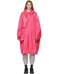 Ambush Pink Oversized Poncho Coat