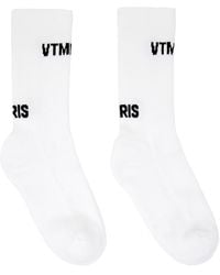 VTMNTS - ' Paris' Socks - Lyst