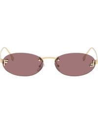 Fendi - First' Crystal Sunglasses - Lyst