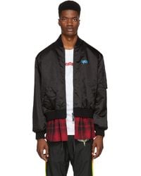 Marcelo Burlon - Black 'cupido' Bomber Jacket - Lyst
