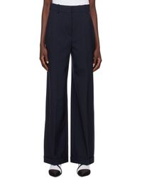 KENZO - Navy Paris Tailored Trousers - Lyst