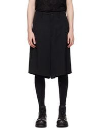 Yohji Yamamoto - Wool Gabardine St Pocket Shorts - Lyst