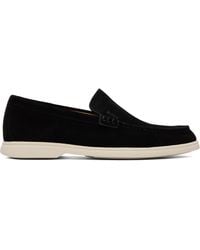 BOSS - Deed-Logo Suede Loafers - Lyst