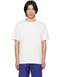 Maison Kitsuné - Off-white Contour Fox T-shirt - Lyst