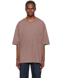 Lemaire - Taupe Patch Pocket T-shirt - Lyst