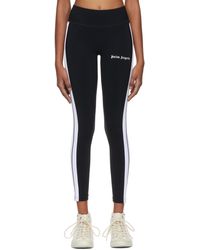 Femme Vêtements Articles de sport et dentraînement Pantalons de survêtement/sport Legging en jersey à logo Palm Angels en coloris Neutre 