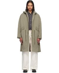Studio Nicholson - Taupe Lotus Coat - Lyst
