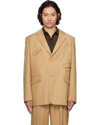 Feng Chen Wang - Tan Multi Slash Blazer - Lyst