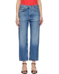 Agolde - 90's Crop Mid Rise Straight Jeans - Lyst