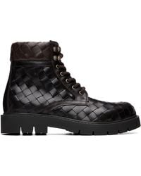 Bottega Veneta - Haddock Lace-Up Ankle Boots - Lyst