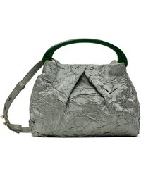 Dries Van Noten - グリーン スモール Folded Crushed バッグ - Lyst